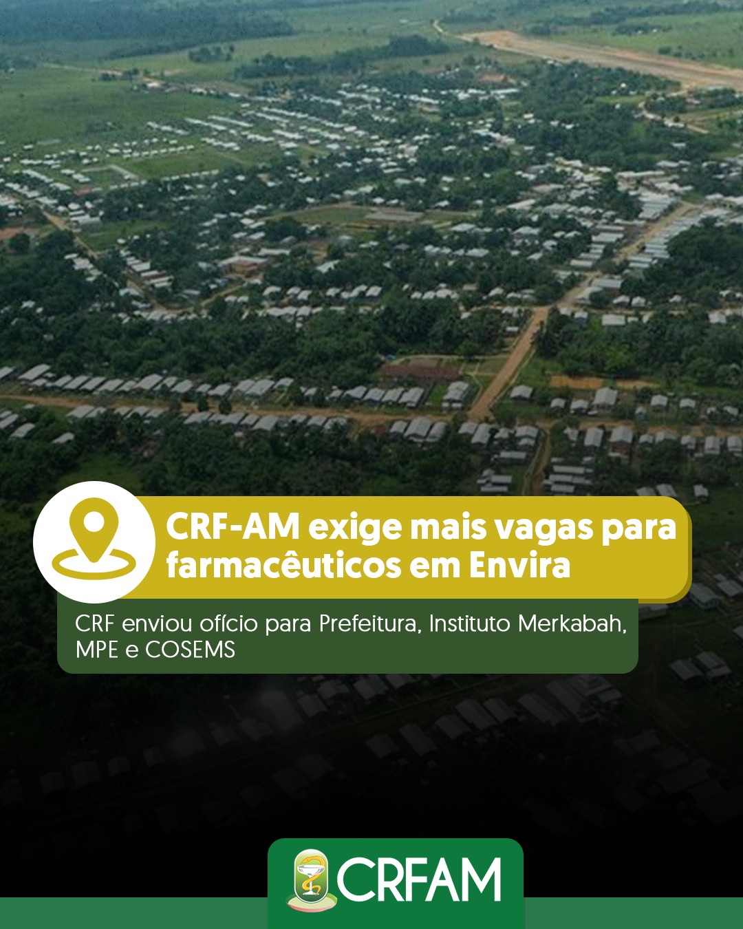 CRF-AM cobra mais vagas para farmacêuticos em edital de Envira