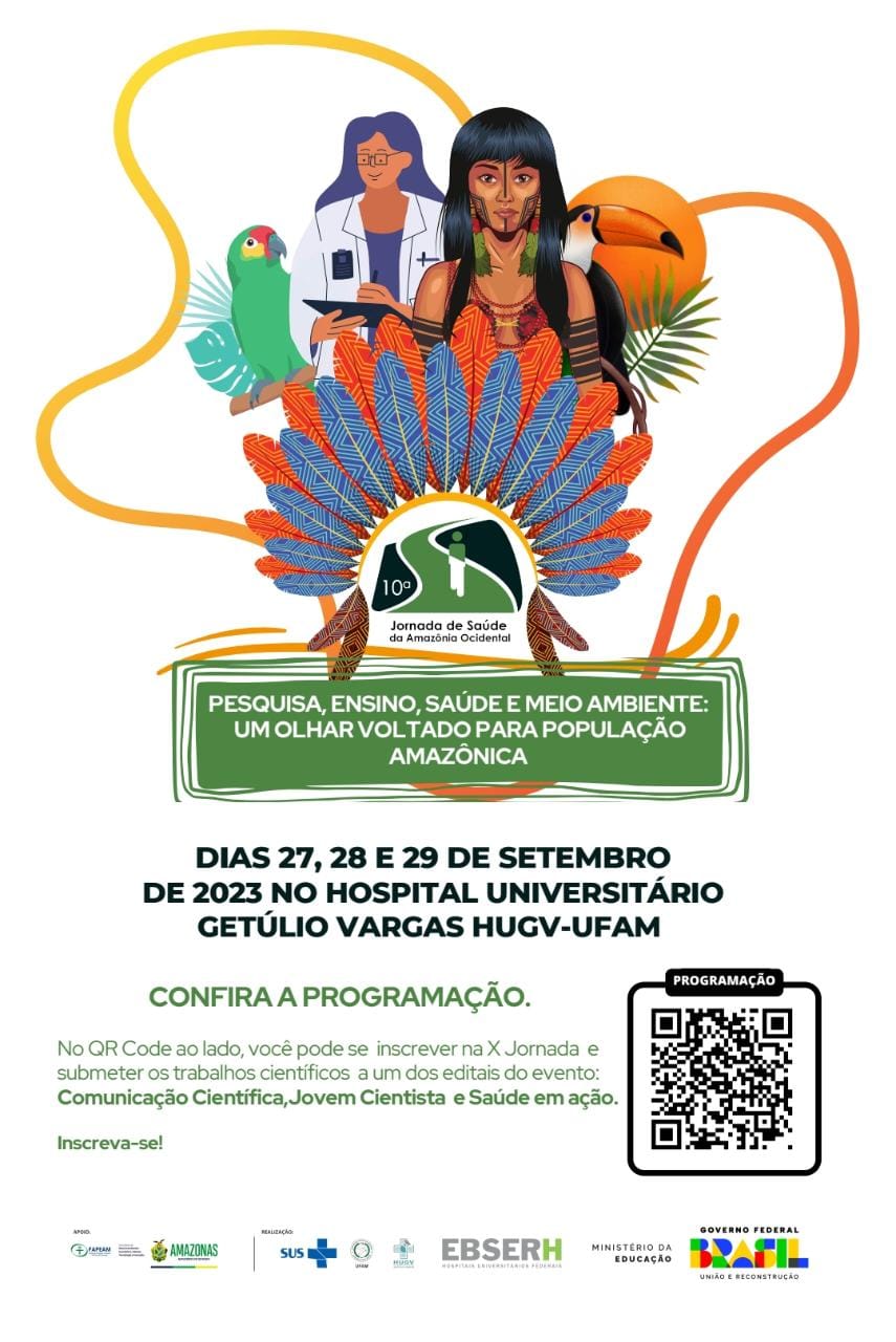 Abertas inscrições para X Jornada de Saúde da Amazônia Ocidental do HUGV